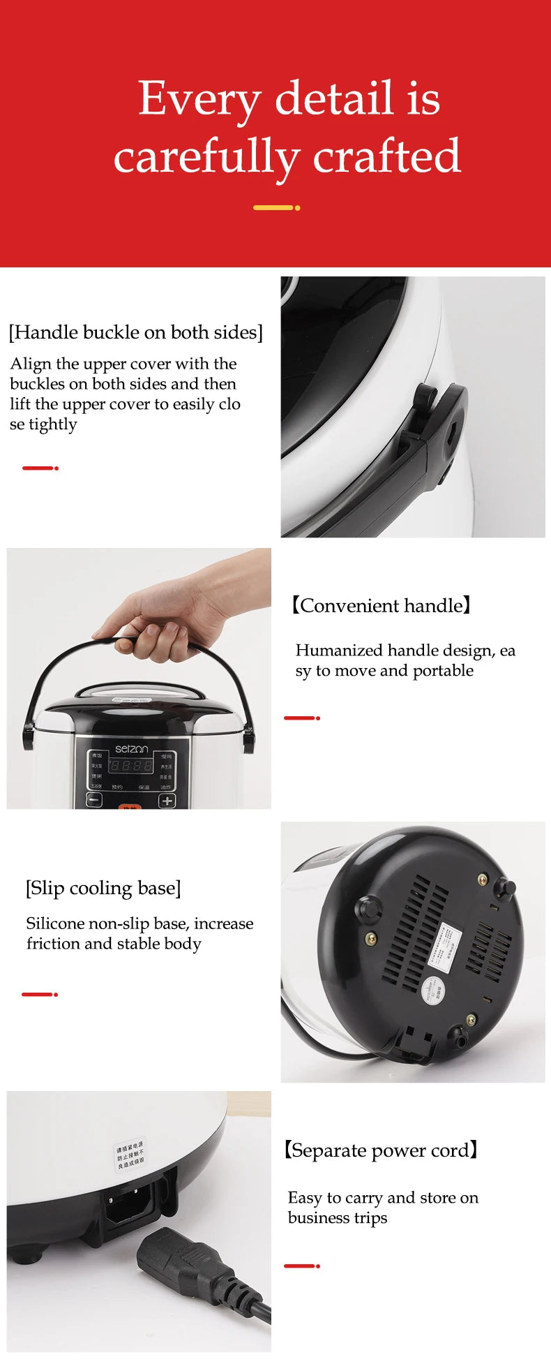 Car rice cooker 12v 24V 220V car home dual use self-driving portable rice cooker 24v truck smart rice cooker lunch box
