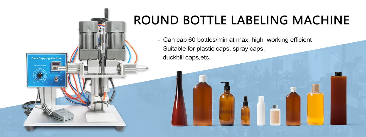 ZONESUN Optional Mix Up Capping Machine Portable Automatic Electric With Security Ring Bottle Capper Screwing Sealing Machine
