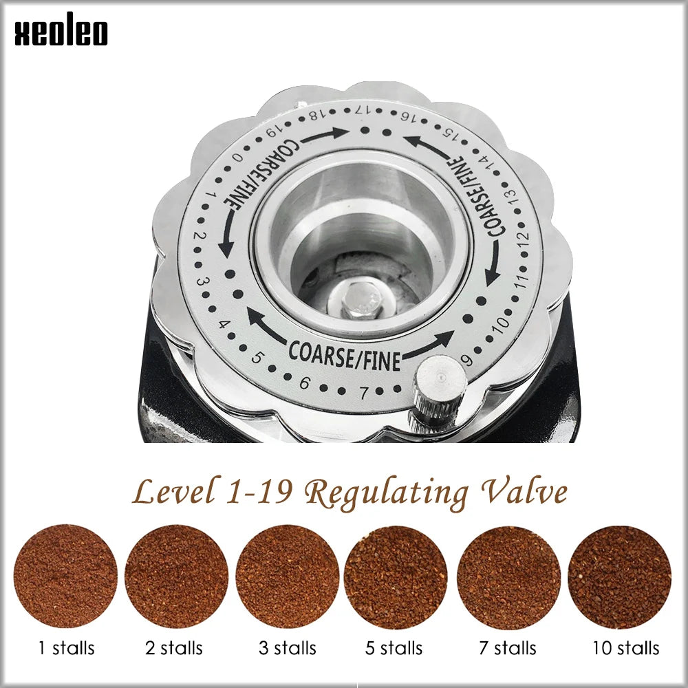 XEOLEO Electric Coffee grinder Commercial&Home Coffee Bean Miller 60mm Burr Grinder Coffee Milling machine Espresso Machine 200W