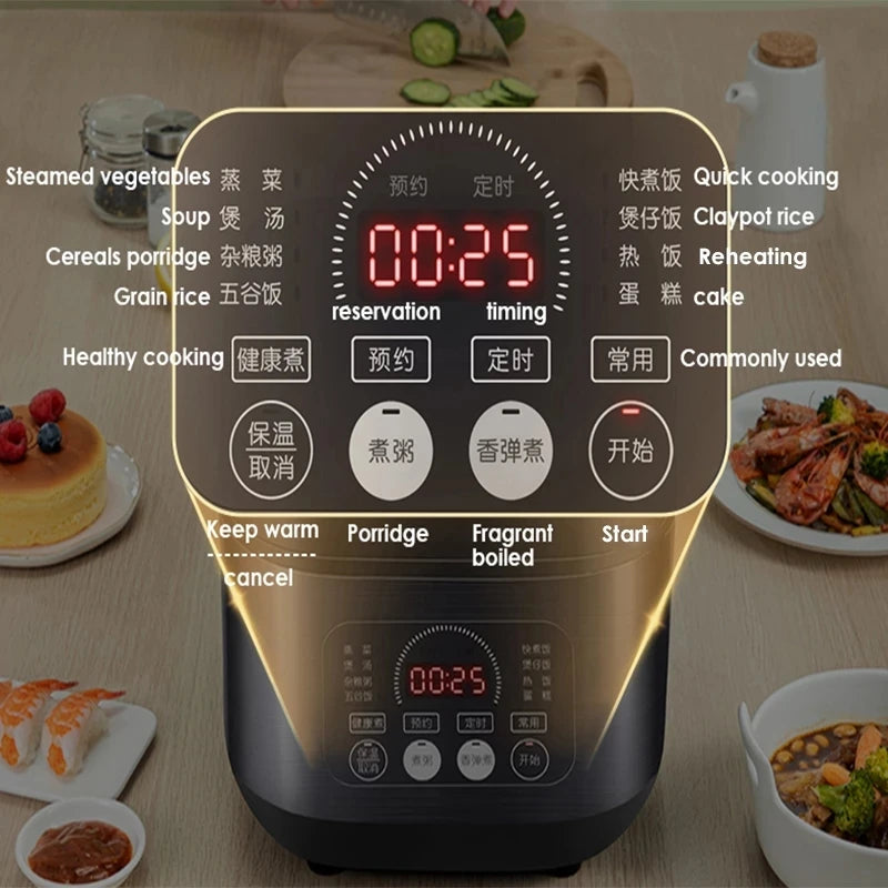SUPOR 3L-5L Electric Rice Cooker Household Smart Multifunction Soup Rice Cooking Machine Non-stick Liner For 2-11 Person