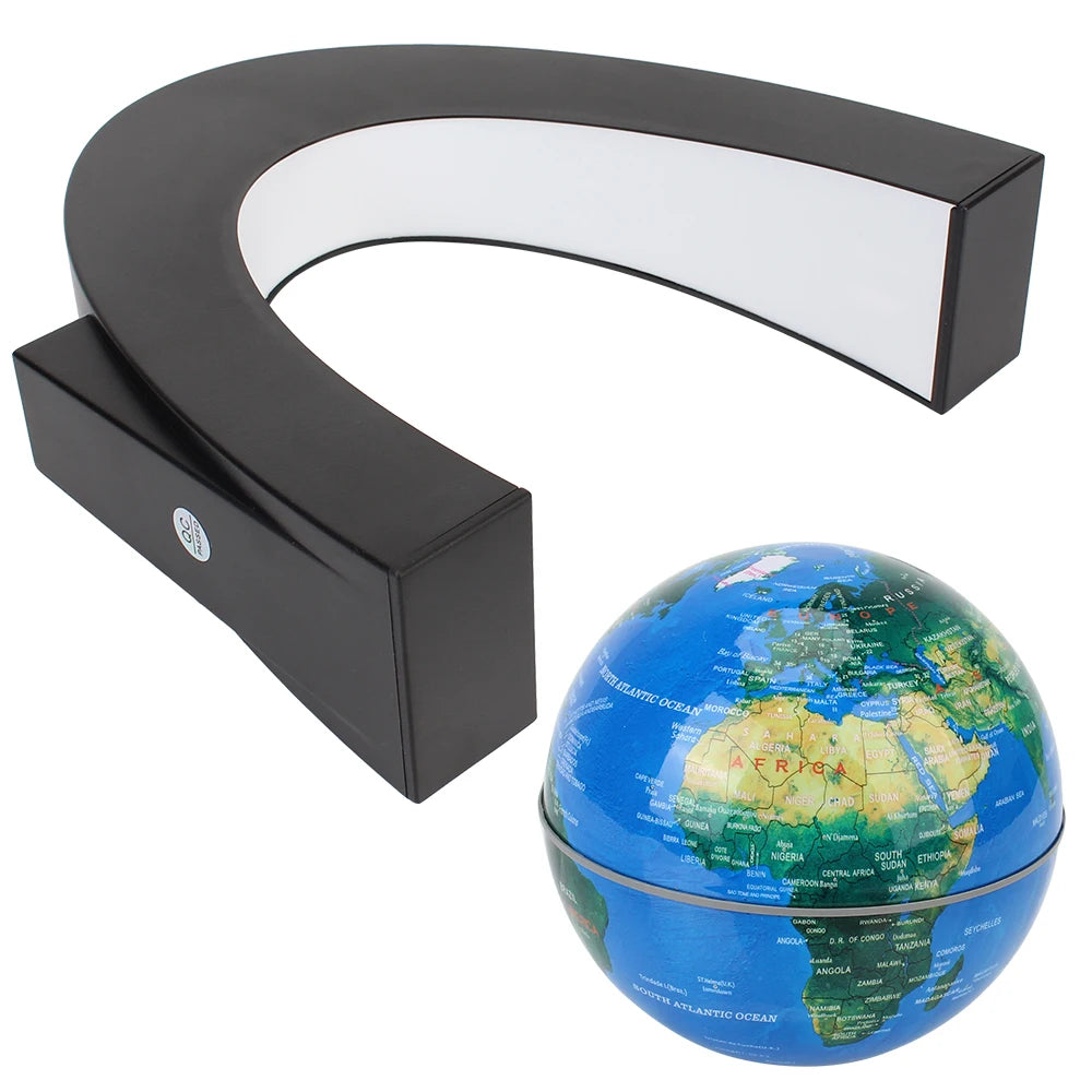 Floating Magnetic Levitation Globe – LED World Map Lamp Innovative antigravity design with soft LED lighting. Unique home décor and perfect birthday gift idea.
