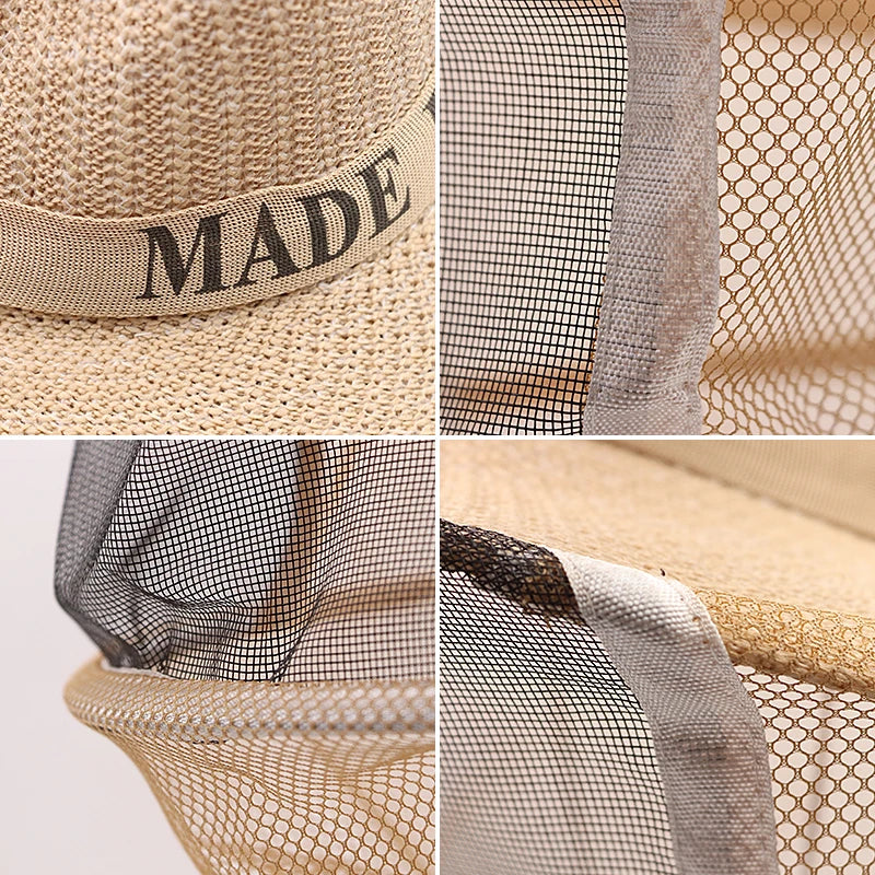 Beekeeper Protective Hat Anti Bee Fabric Nylon Net Yarn Hat Beekeeping Protector Cap Beekeeper Cowboy Comfortable Design
