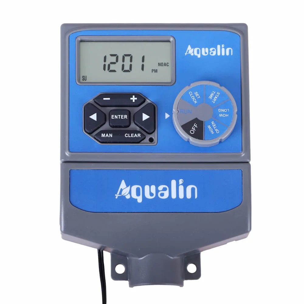 8 Stations Garden Automatic Irrigation AC 230V Input Controller Water Timer Watering System with EU standard  Transformer #10468