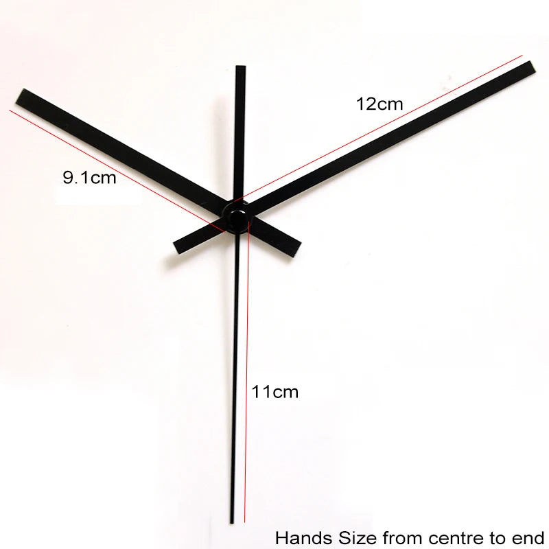 6168S Quartz Movement 6mm&9mm Screw Axis Length Plastic Sweep Mechanism With 1# Black Hands Clock Accessory DIY Kits