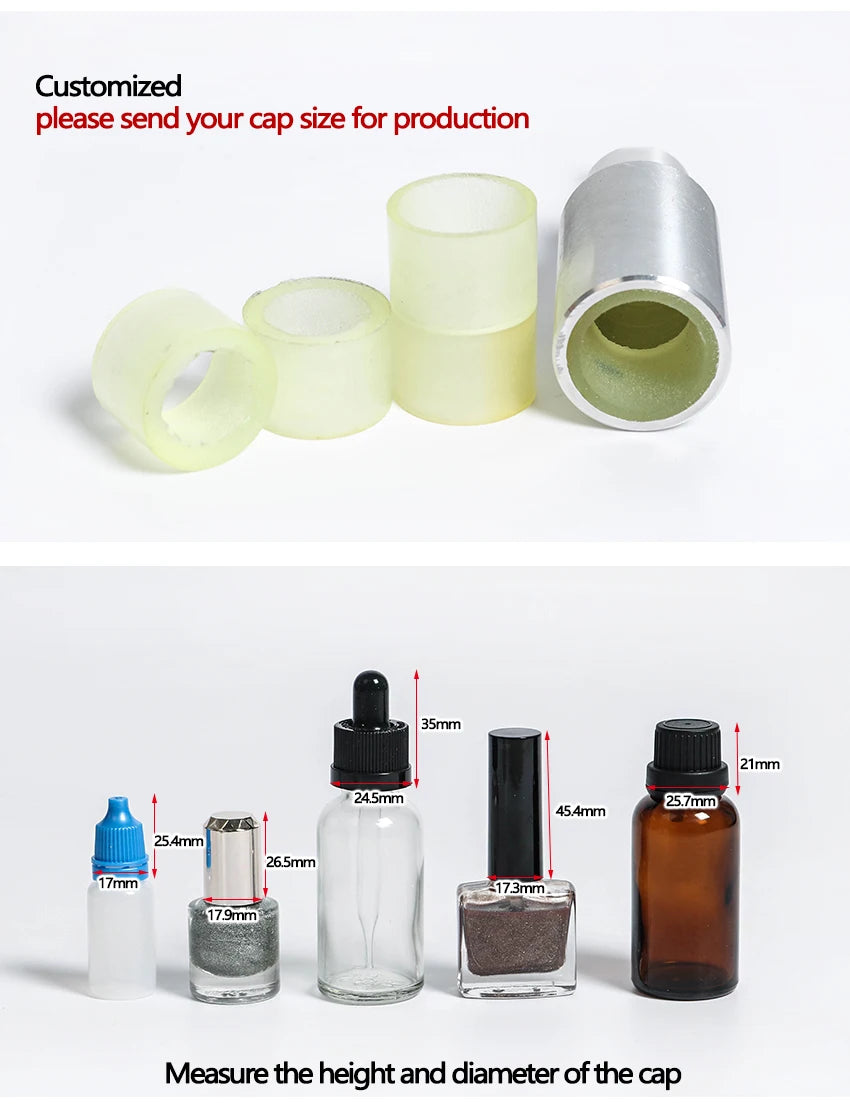 ZONESUN Optional Mix Up Capping Machine Portable Automatic Electric With Security Ring Bottle Capper Screwing Sealing Machine