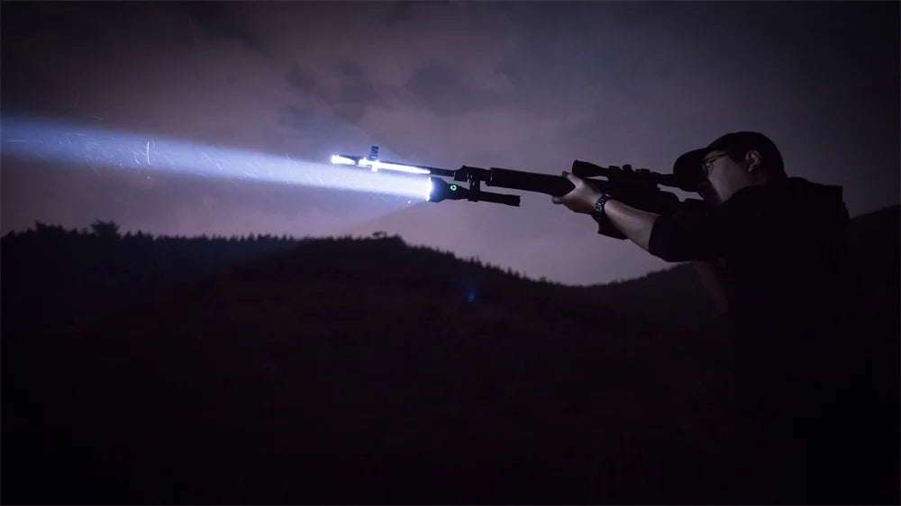 Trustfire T70 Powerful Flashlight For Hunting 1000 Meter Long Range 2300 Lumens 2-Switct 18650 High Power Strong Led Flash Light