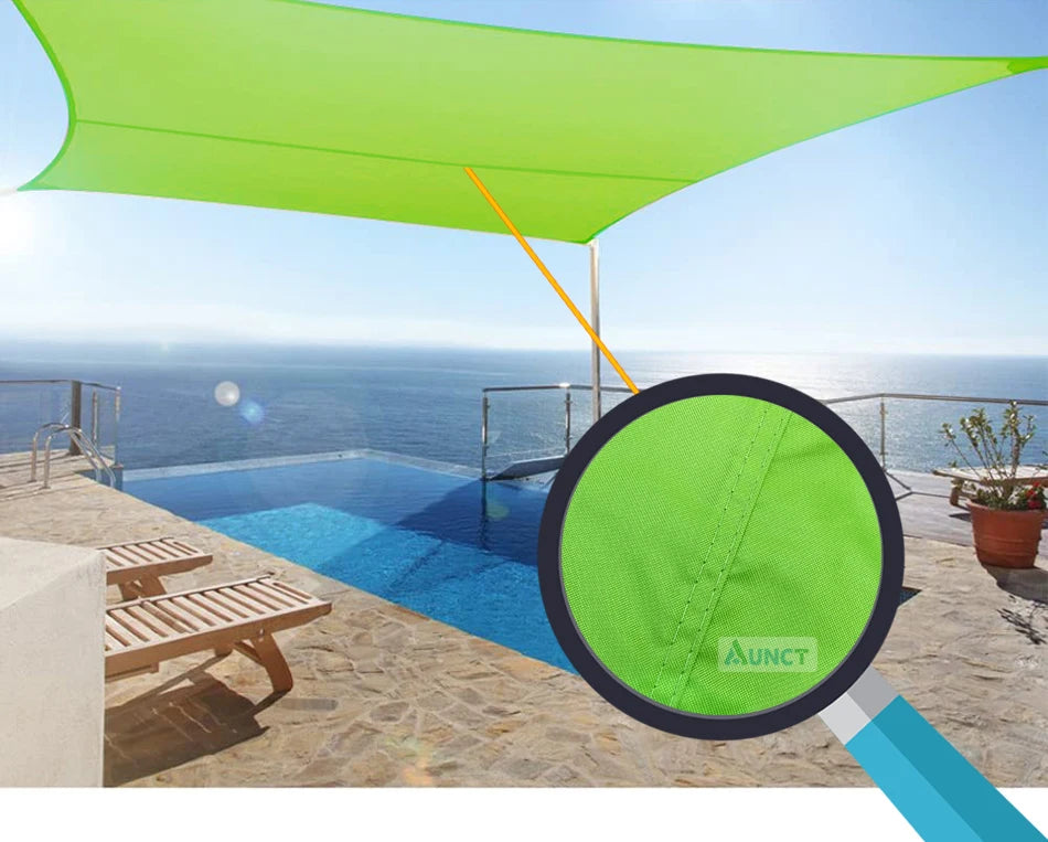 Black All size Waterproof Sun Shade Sail Square Rectangle Garden Terrace Canopy Pool Shade Triangle Camp Hiking Yard Awning