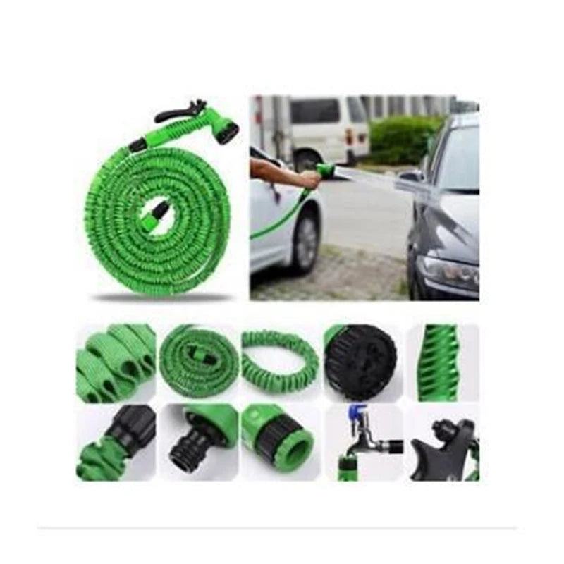Popular Magic Garden Hose Reel Can Triple Extend The Flexible Multi-Purpose Watering Hose By 25-200 FT