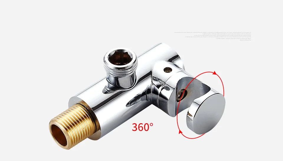 Poiqihy Chrome Shower Head Holder Handheld Shower Spray Bracket Wall Mounted Bidet Sprayer Holder Concealed Faucet Accessory