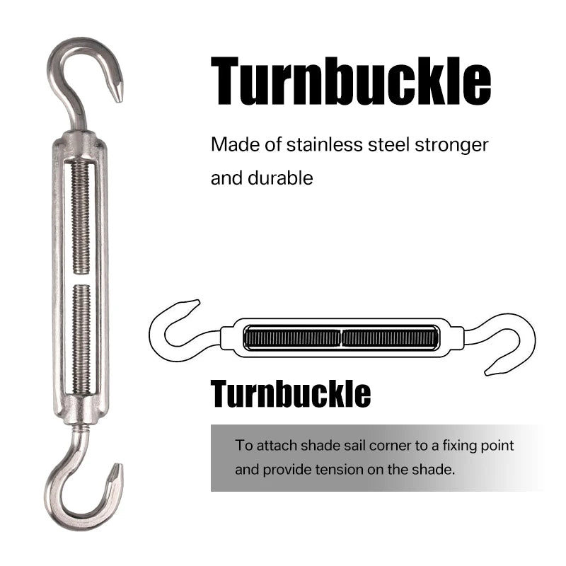 Black All size Waterproof Sun Shade Sail Square Rectangle Garden Terrace Canopy Pool Shade Triangle Camp Hiking Yard Awning