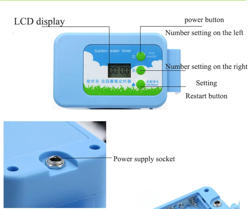Automatic Micro Home Drip Irrigation Pump Watering Kit System Sprinkler With Smart Controller For Garden,Potted Plant Indoor Use
