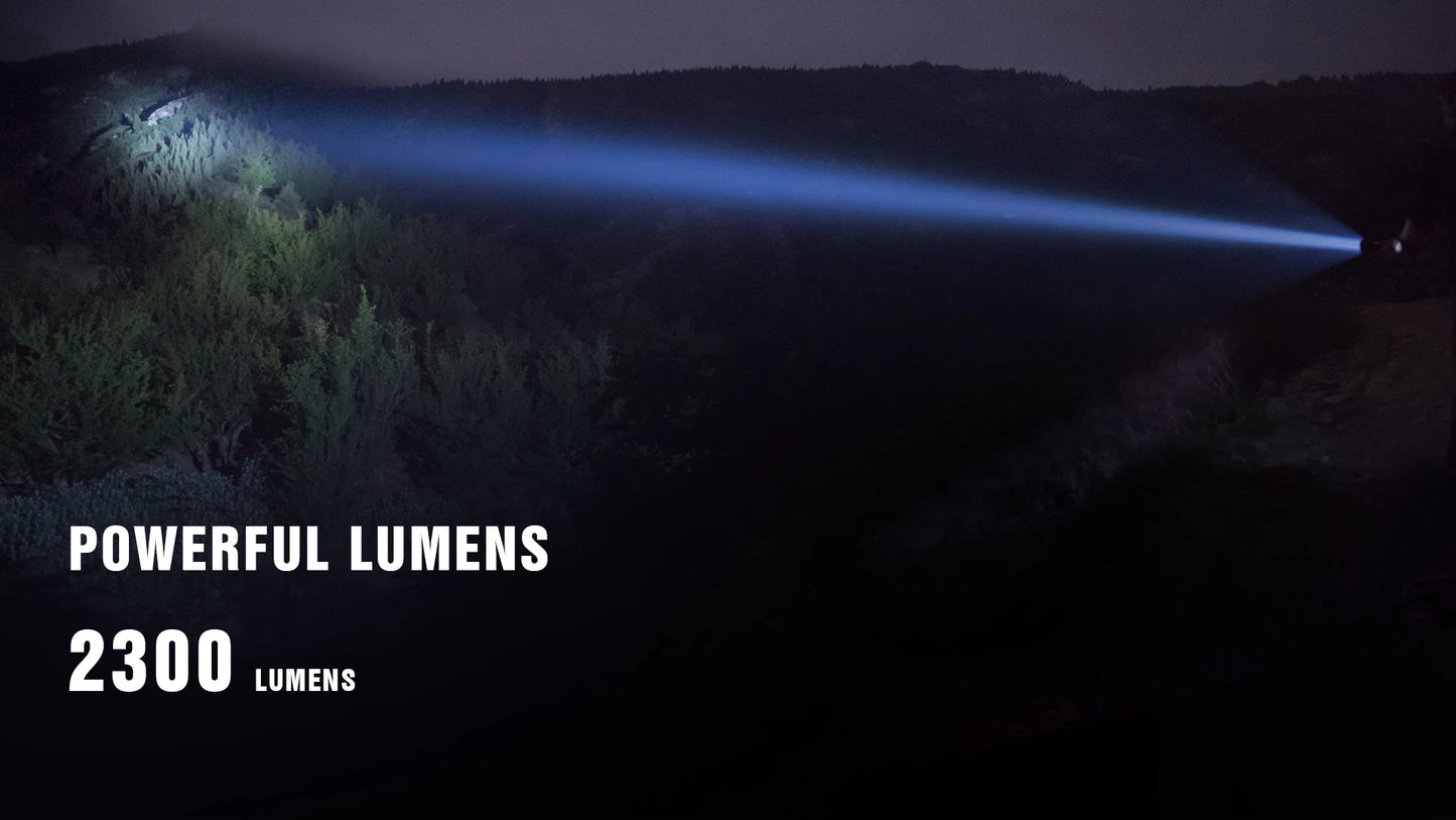 Trustfire T70 Powerful Flashlight For Hunting 1000 Meter Long Range 2300 Lumens 2-Switct 18650 High Power Strong Led Flash Light