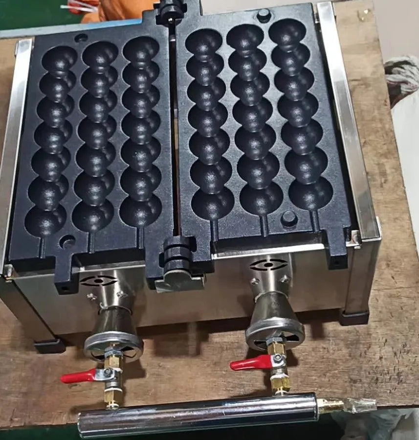 Gas Type  Lolly Waffle Sticks Machine Sugar-coated Haws Shape Waffle Maker Takoyaki Ball Grill