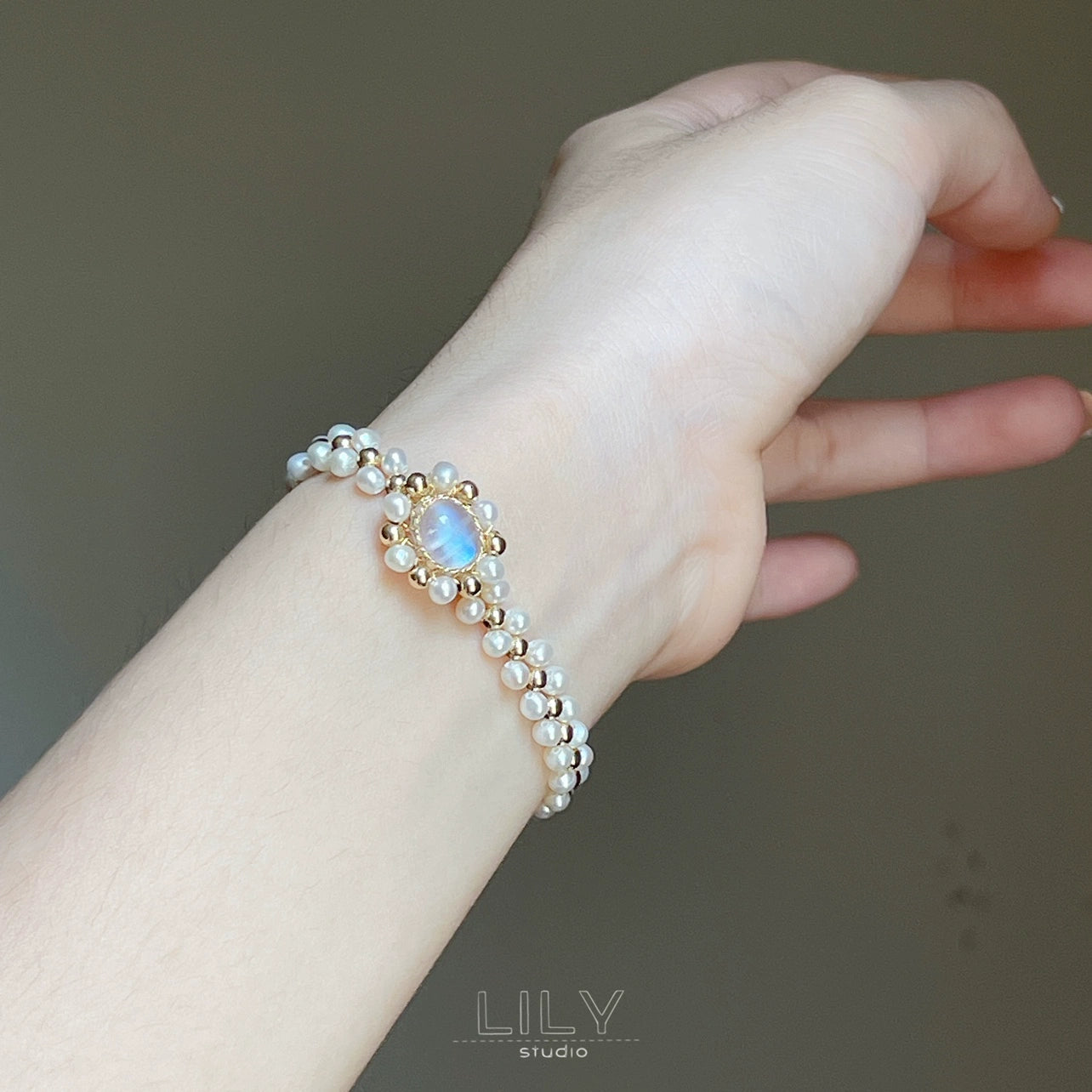 Lily Original American 14K Colorfast Moonstone