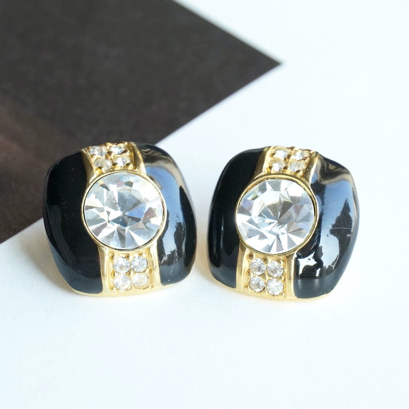 Western Antique Jewelry Vintage Retro Fashion Gemstone Earrings Ear Stud Earring Collection Elegant Fashion