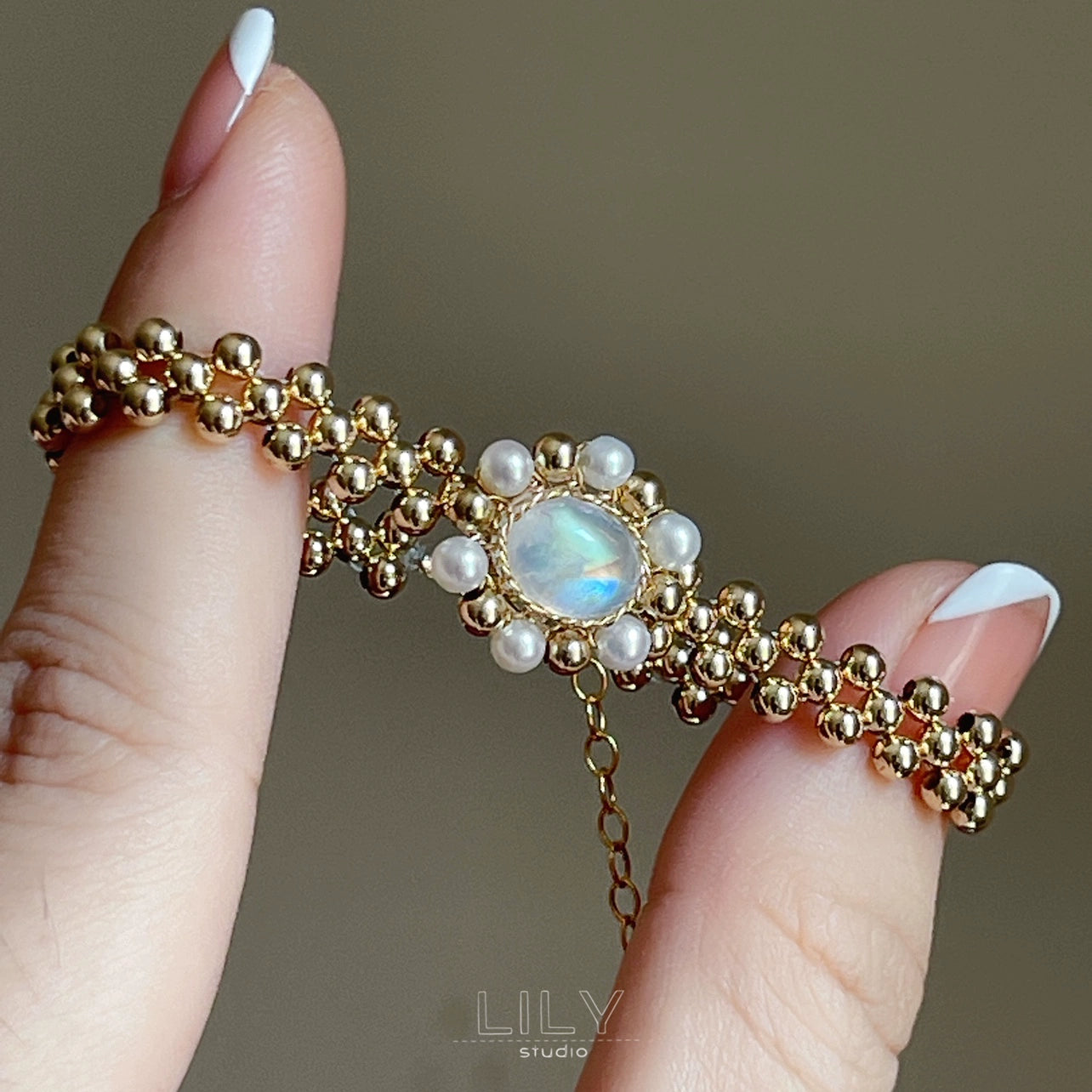 Lily Original American 14K Colorfast Moonstone