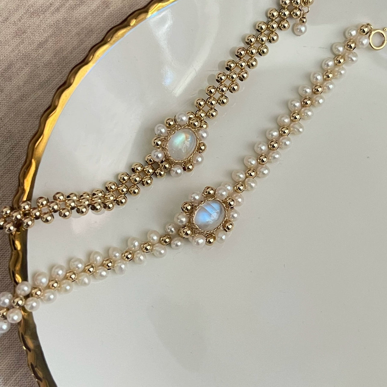Lily Original American 14K Colorfast Moonstone