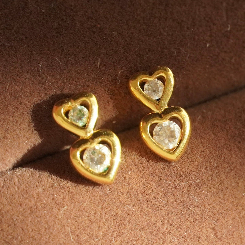 Western Antique Jewelry Vintage Retro Fashion Gemstone Earrings Ear Stud Earring Collection Elegant Fashion