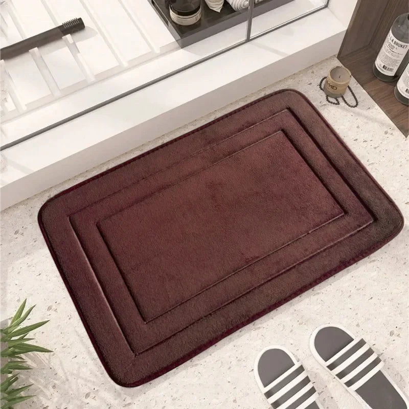 1PC Bath Mat & Bathroom Extra Thick & Soft Non Slip Super Absorbent Bathroom Rugs Bath Rug for Bathroom Floor Boden Matte 발매트