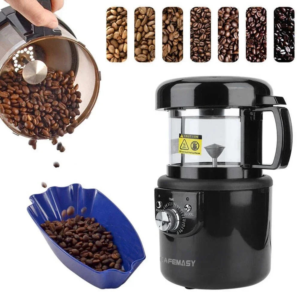 Home Coffee Roaster 2 in1 Roasting & Cooling Electric No Smoke Coffee Bean Baking Roasting Machine Full Automatic Coffee Roaster