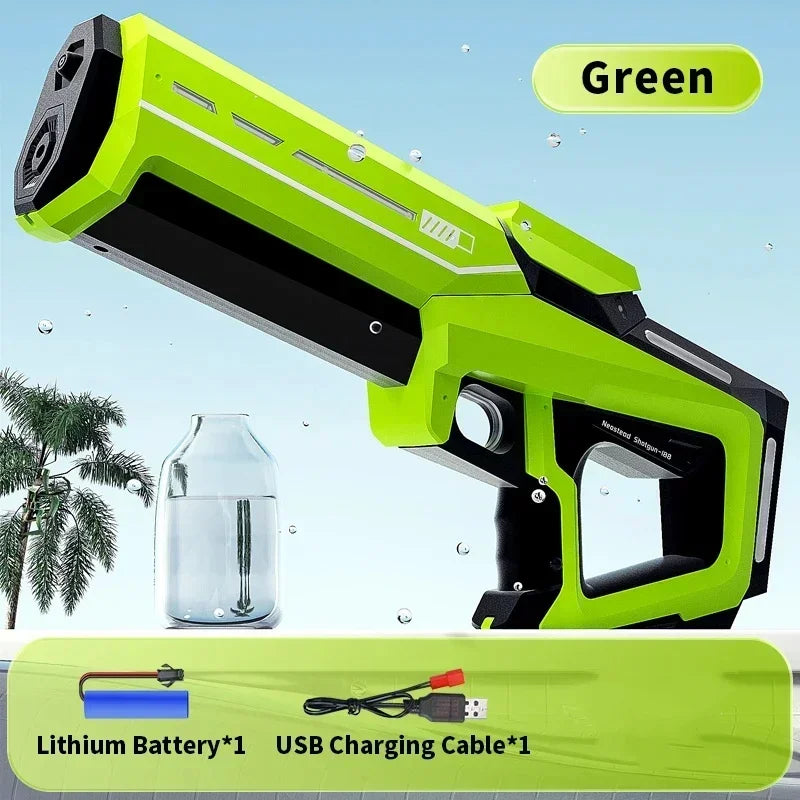 New electric water gun, automatic water suction, large-capacity continuous release, drift children's toy gift