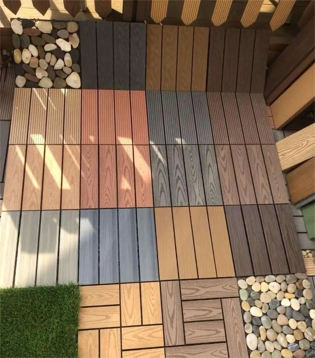 Resort-Style WPC Composite Wood Decking – Slip-Resistant Durable and stylish decking solution for outdoor spaces, combining wood aesthetics with the low-maintenance benefits of composite materials.
