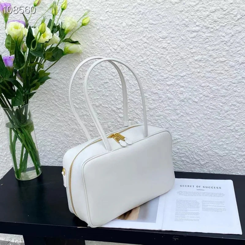Luxury Genuine Leather Women’s Shoulder Bag Designer-style crossbody made from premium cowhide. Available in black, brown, and coffee colors with a spacious, elegant design for everyday use.
