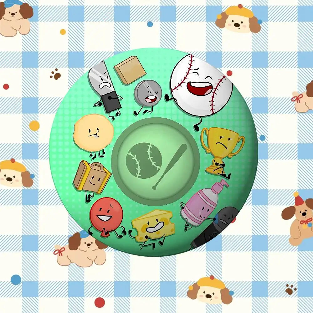 Funny A-Inanimate Insanity-S Badges Tinplate Soft Button Pin Brooch Metal Badge Custom Jewelry Accessories Hat Bag Lapel