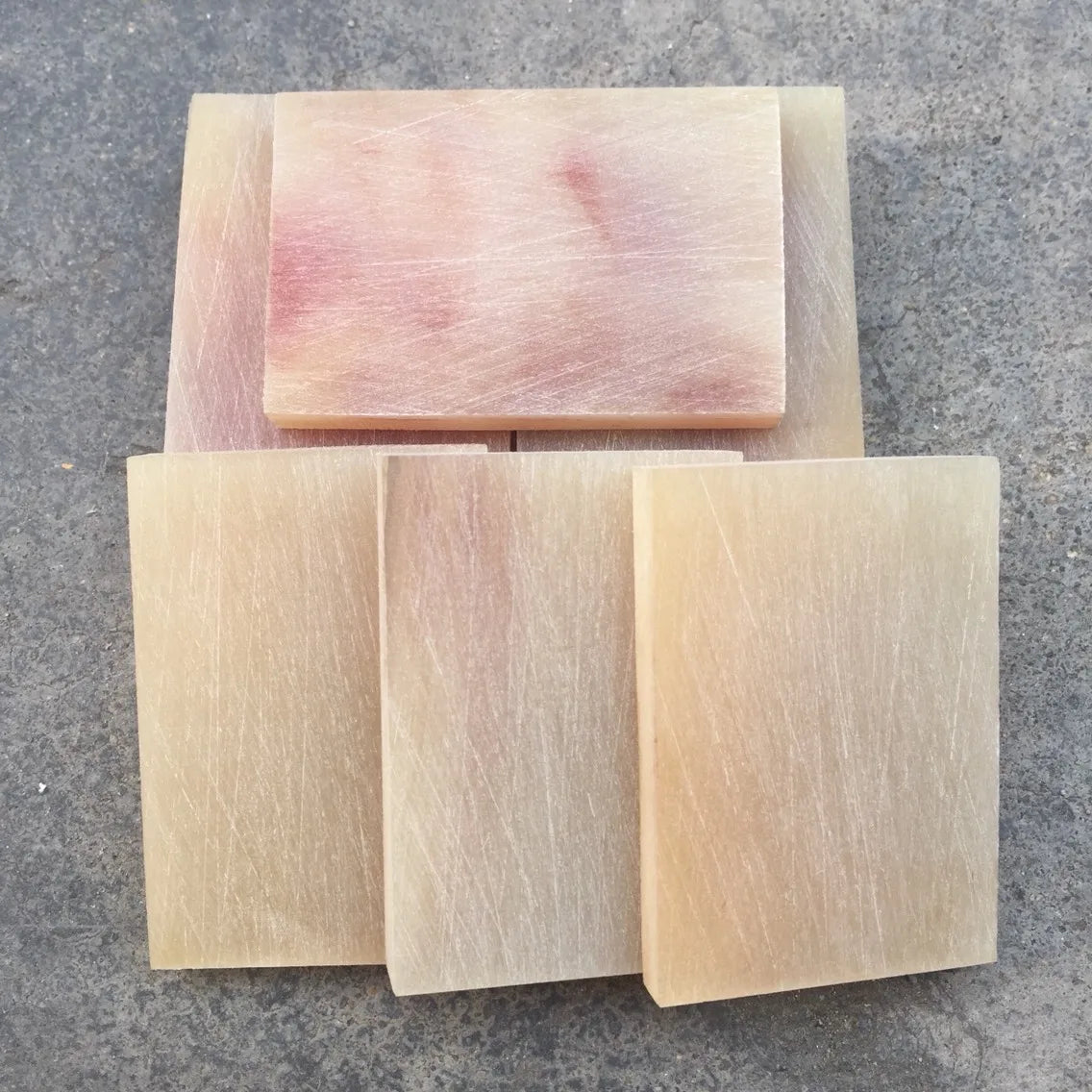 1PC Natural Black Buffalo Horn Sheet White Sheep Horn Knife Blanks Plate Scales Carving Patching Handle Material