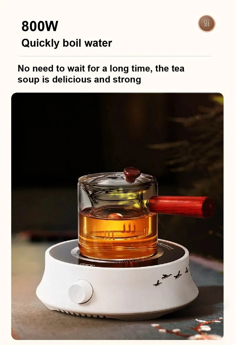 220V Mini Electric Stove Boiling Water Stove Household Tea Making Machine Multi-function Coffee Tea Heater Heating Stove 800W