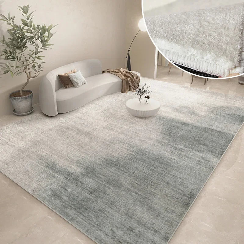 Thickened Study Carpet Modern Abstract Carpets for Living Room Home Washable Plush Floor Mat Minimalist Bedroom Decor Art Rug
