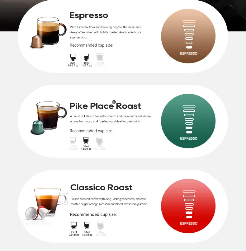 HiBREW 5in1 Capsule Coffee Machine Hot/Cold Espresso Cafetera Cappuccino Coffee Maker Lavaza Dolce Gusto Nespresso Powder H2C