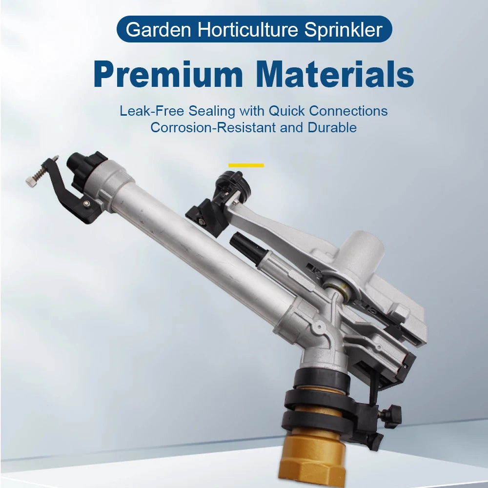 360° Rotation Swing Arm Spray Gun Horticulture Sprinkler Ideal for Construction Sites, Farmland Irrigation & Vegetable Watering