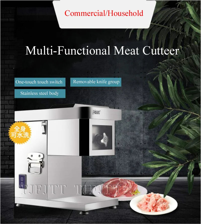 Commercial Meat Slicing Machine Meat Slicer Electric Meat Cutting Machine 1500W Large Power Meat Mincer