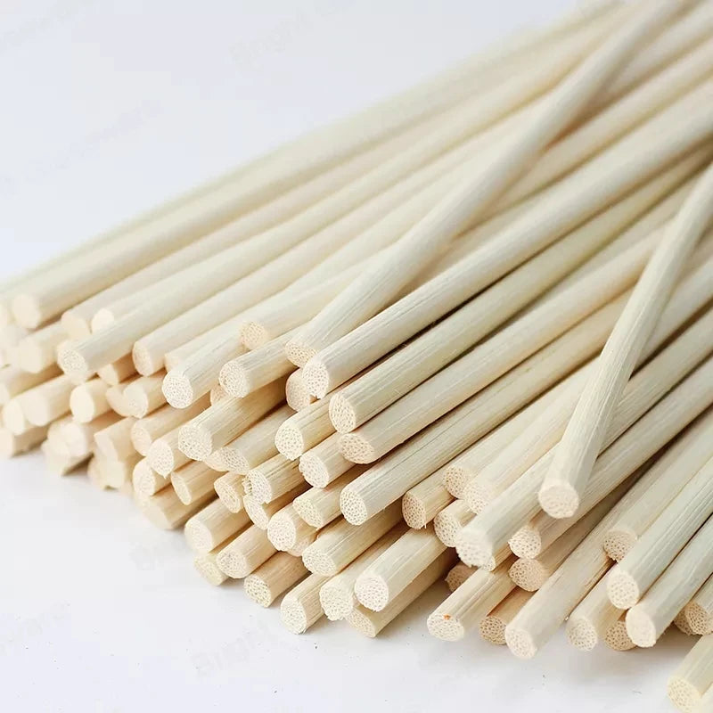 1000PCs Aroma Rattan Sticks Reed Diffuser Wood Color Eco-Friendly Home Fragrance Absorbing Stick Dia3/4/5 Length 40/30/25/22cm