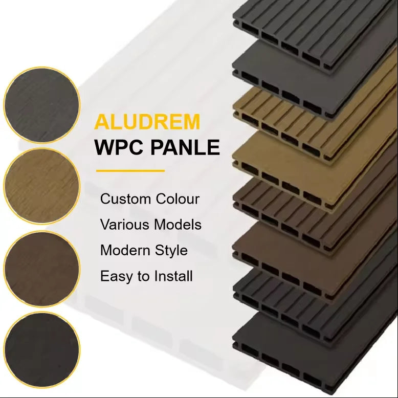 Resort-Style WPC Composite Wood Decking – Slip-Resistant Durable and stylish decking solution for outdoor spaces, combining wood aesthetics with the low-maintenance benefits of composite materials.