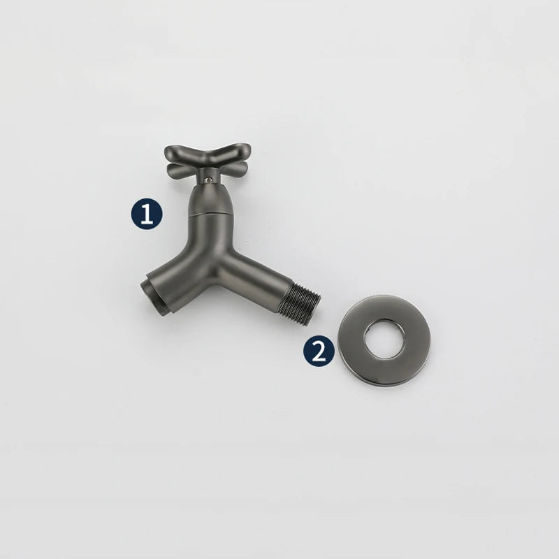 Wall Mounted Basin Faucet Mop Pool Brass Tap Outdoor Garden Faucet Single Cold Water Bathroom Accessories Kitchen Sink Faucets