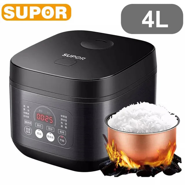 SUPOR 3L-5L Electric Rice Cooker Household Smart Multifunction Soup Rice Cooking Machine Non-stick Liner For 2-11 Person