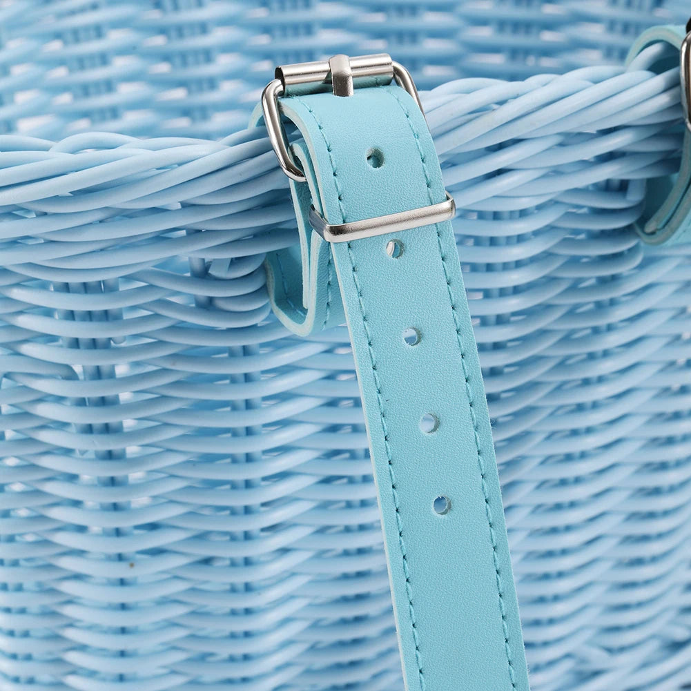 Kids Bike Basket Cycling Handlebar Pouch Bicycle Wicker Baskets Child Scooter Front Storage Basket Children Bike Carrier Bags