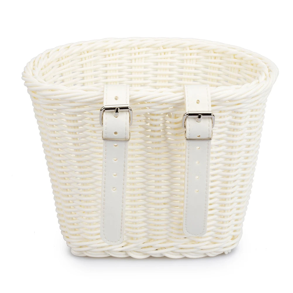 Kids Bike Basket Cycling Handlebar Pouch Bicycle Wicker Baskets Child Scooter Front Storage Basket Children Bike Carrier Bags