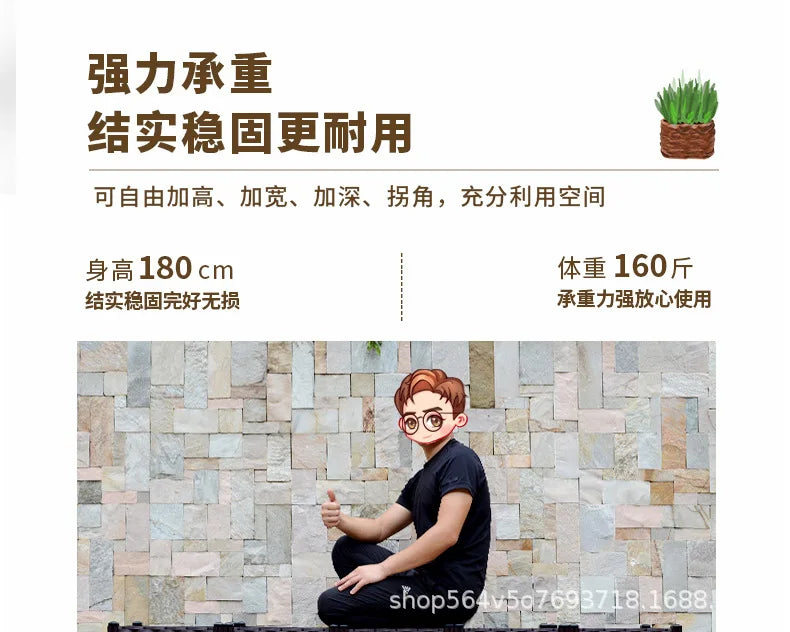 Vegetable Growing Box: Outdoor/Courtyard/Rooftop/Balcony Large Thickened Plastic Planter Trough