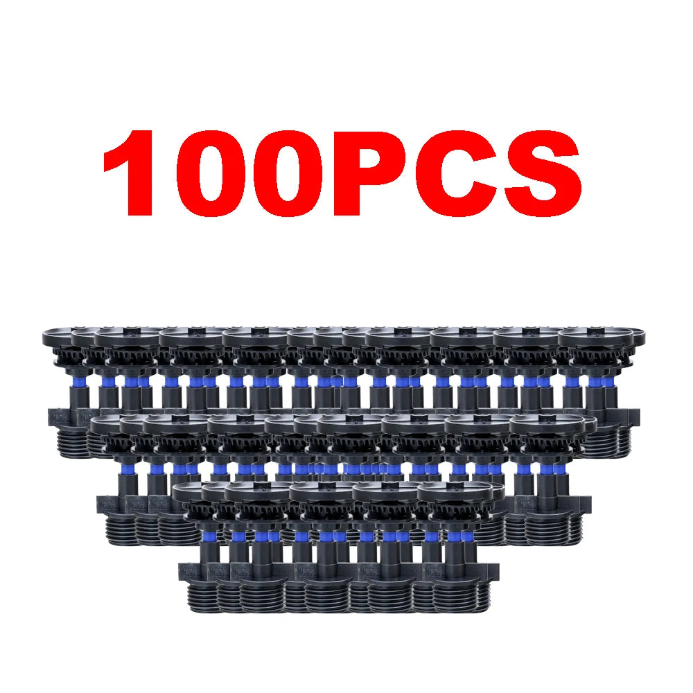 100PCS DN15 Agricultural Irrigation 360 Degree Automatic Rotation Mag Rocker Arm Sprinkler Garden Lawn Manor Watering Sprinkler