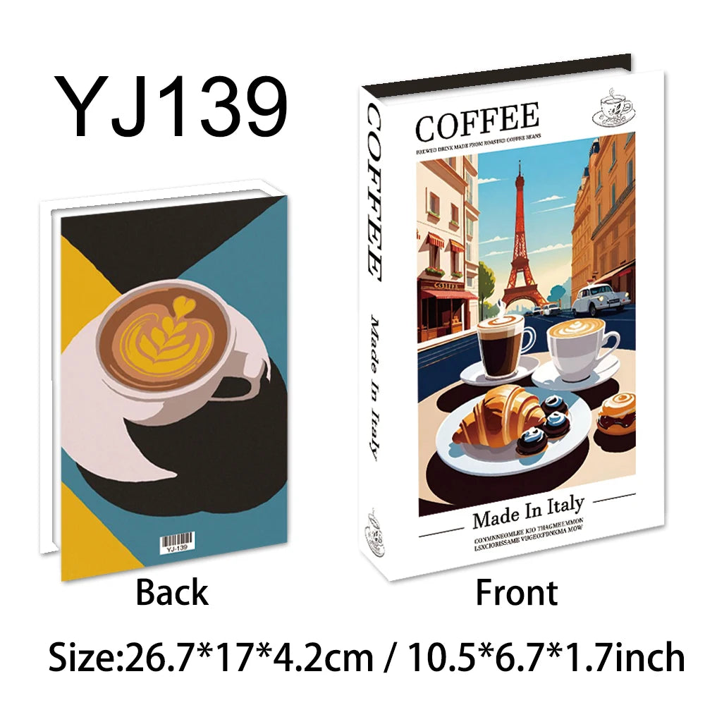 Aperol Cocktail Luxury Fake Books Decoration Coffee Table Decorative Books Club Villa Hotle Decoration Shooting Props Home Extra