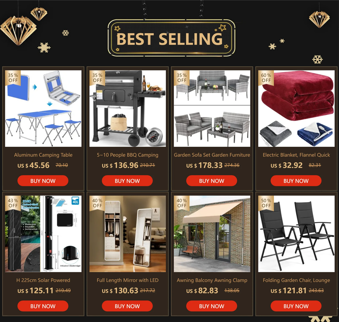 3x3M Gazebo Tent Pop up Canopy Instant with Bag Bonus 4 Weight Sandbags,& Carry Bag Foldable Shelter Outdoor Garden Tent
