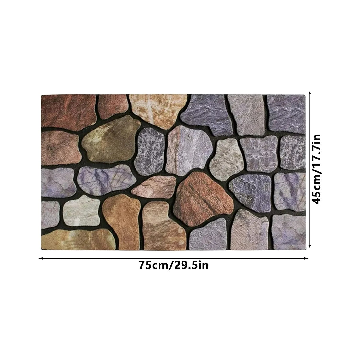Outdoor Welcome Mat At The Front Door Entrance Non Slip Rubber Doormat Heavy Doormat Shoes Scraper Indoor Low-key Floor Mat