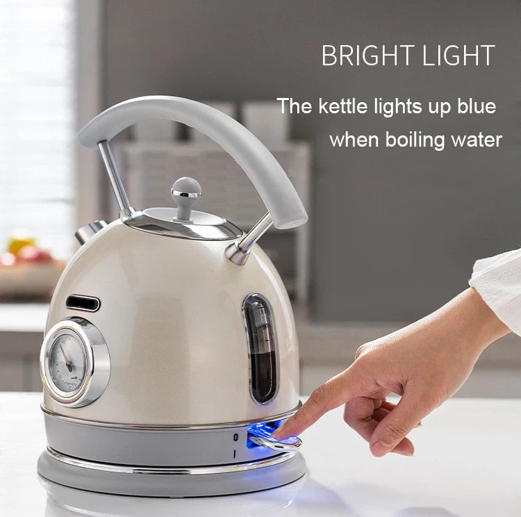 Long Spout Mouth Electric Kettle Stainless Steel Hot Water Temperature Control Meter Display Heating Boiler Pot Boiling Teapot