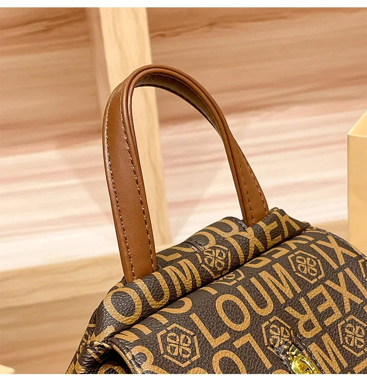 Women’s Fashion Leather Backpack Travel Ready Stylish and durable design, perfect for everyday use, school, or travel.