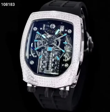 Advanced limited edition men's mechanical watch new design carving custom watch automatic mechanical men's watch men's gif