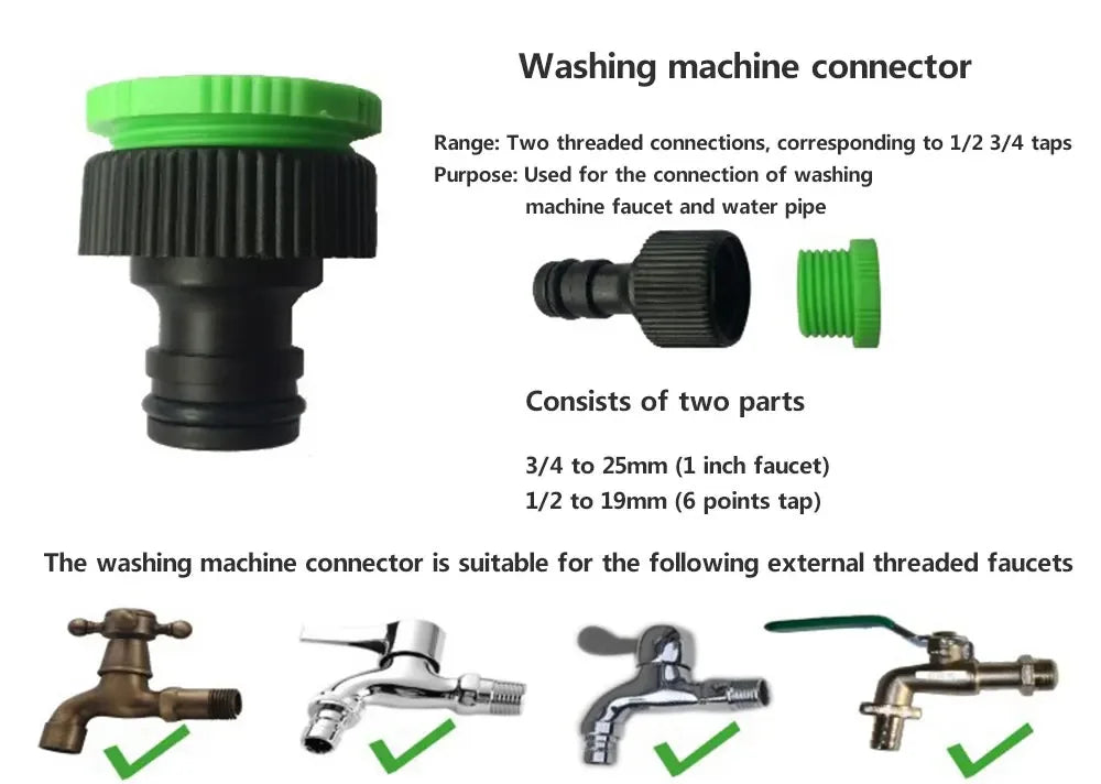 Popular Magic Garden Hose Reel Can Triple Extend The Flexible Multi-Purpose Watering Hose By 25-200 FT