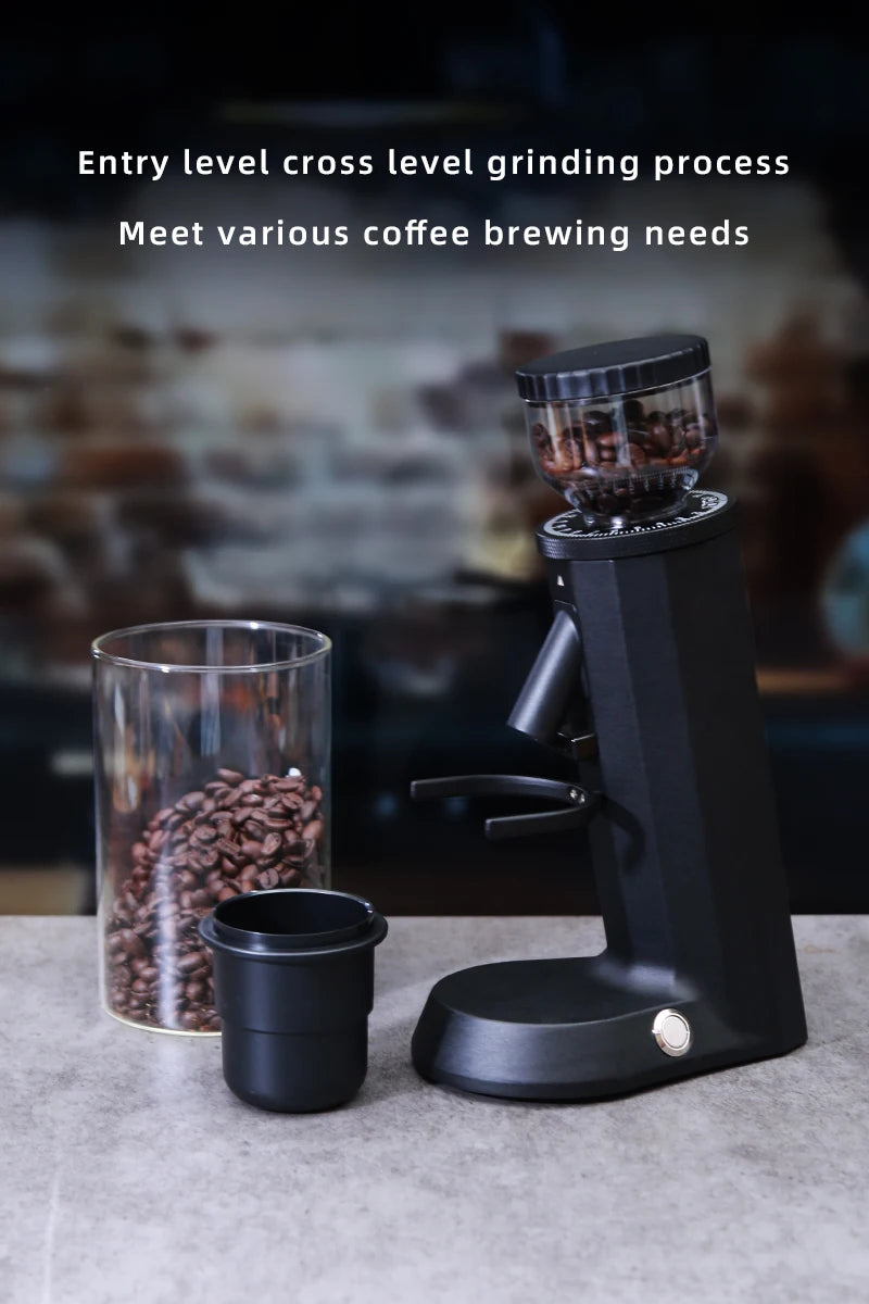 Portable Electric Stainless Steel 48mm Conical Burrs Adjustment Design Electric Coffee Grinder